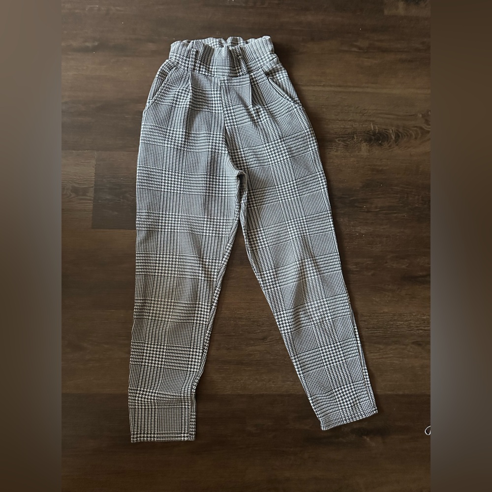 Fashion Nova Black and White Plaid Pantsuit